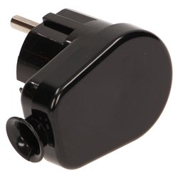 WTYCZKA KĄTOWA 2P+Z SCHUKO, CZARNA ORNO WTYCZKA KĄTOWA 2P+Z SCHUKO, CZARNA ORNO