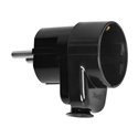 WTYCZKA UNI-SCHUKO Z GNIAZDEM 2P+Z SCHUKO 16A, CZARNY ORNO WTYCZKA UNI-SCHUKO Z GNIAZDEM 2P+Z SCHUKO 16A, CZARNY ORNO