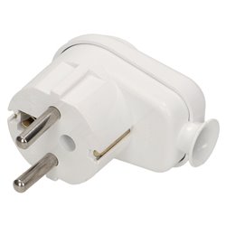 WTYCZKA KĄTOWA 2P+Z Z UCHWYTEM, BIAŁA ORNO WTYCZKA KĄTOWA 2P+Z Z UCHWYTEM, BIAŁA ORNO