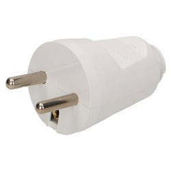 WTYCZKA PROSTA 2P+Z, BIAŁA ORNO WTYCZKA PROSTA 2P+Z, BIAŁA ORNO