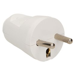 WTYCZKA PROSTA 2P+Z, BIAŁA ORNO WTYCZKA PROSTA 2P+Z, BIAŁA ORNO