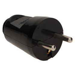 WTYCZKA PROSTA 2P+Z, CZARNA ORNO WTYCZKA PROSTA 2P+Z, CZARNA ORNO