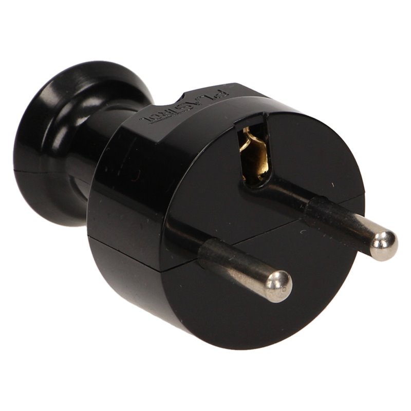 WTYCZKA PROSTA 2P+Z, CZARNA ORNO WTYCZKA PROSTA 2P+Z, CZARNA ORNO