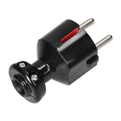 WTYCZKA PROSTA ROZBIERALNA UNI-SCHUKO, 2P, 16A, CZARNA ORNO WTYCZKA PROSTA ROZBIERALNA UNI-SCHUKO, 2P, 16A, CZARNA ORNO