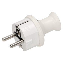 WTYCZKA PROSTA 2P+Z, IP44, BIAŁA ORNO WTYCZKA PROSTA 2P+Z, IP44, BIAŁA ORNO
