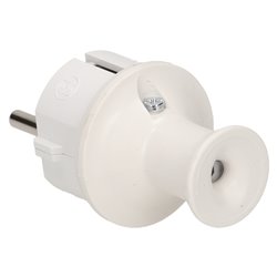 WTYCZKA PROSTA 2P+Z, IP44, BIAŁA ORNO WTYCZKA PROSTA 2P+Z, IP44, BIAŁA ORNO