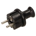 WTYCZKA PROSTA 2P+Z SCHUKO, IP44, CZARNA ORNO WTYCZKA PROSTA 2P+Z SCHUKO, IP44, CZARNA ORNO