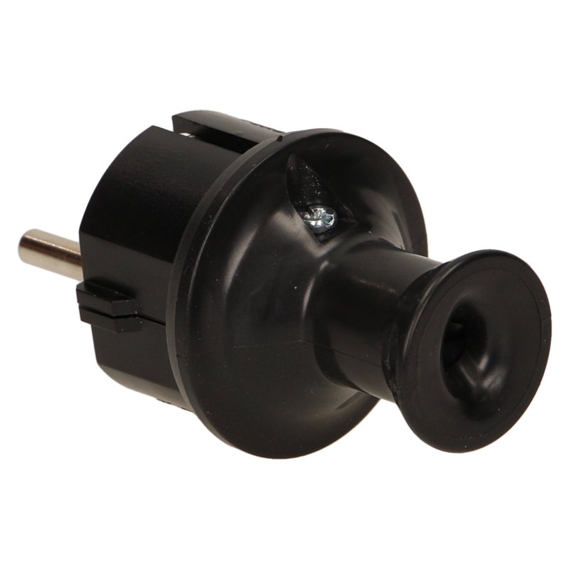 WTYCZKA PROSTA 2P+Z SCHUKO, IP44, CZARNA ORNO WTYCZKA PROSTA 2P+Z SCHUKO, IP44, CZARNA ORNO