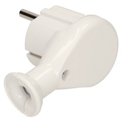 WTYCZKA KĄTOWA 2P+Z, BIAŁA ORNO WTYCZKA KĄTOWA 2P+Z, BIAŁA ORNO
