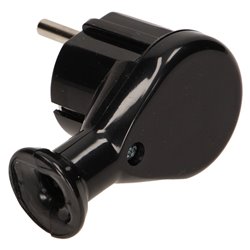 WTYCZKA KĄTOWA 2P+Z SCHUKO, CZARNA ORNO WTYCZKA KĄTOWA 2P+Z SCHUKO, CZARNA ORNO