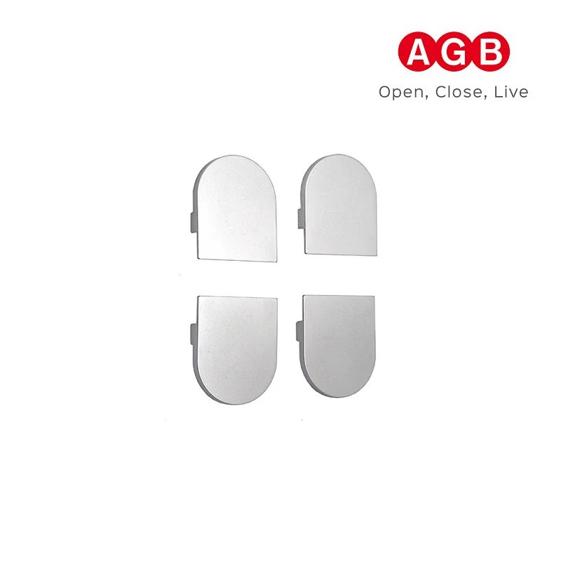 OSŁONKI ZAWIASU AGB ECLIPSE 2.2 CHROM MAT KOMPLET