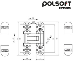 ZAWIAS POLSOFT CEMOM 978/A CHROM SATYNA ZAWIAS POLSOFT CEMOM 978/A CHROM SATYNA