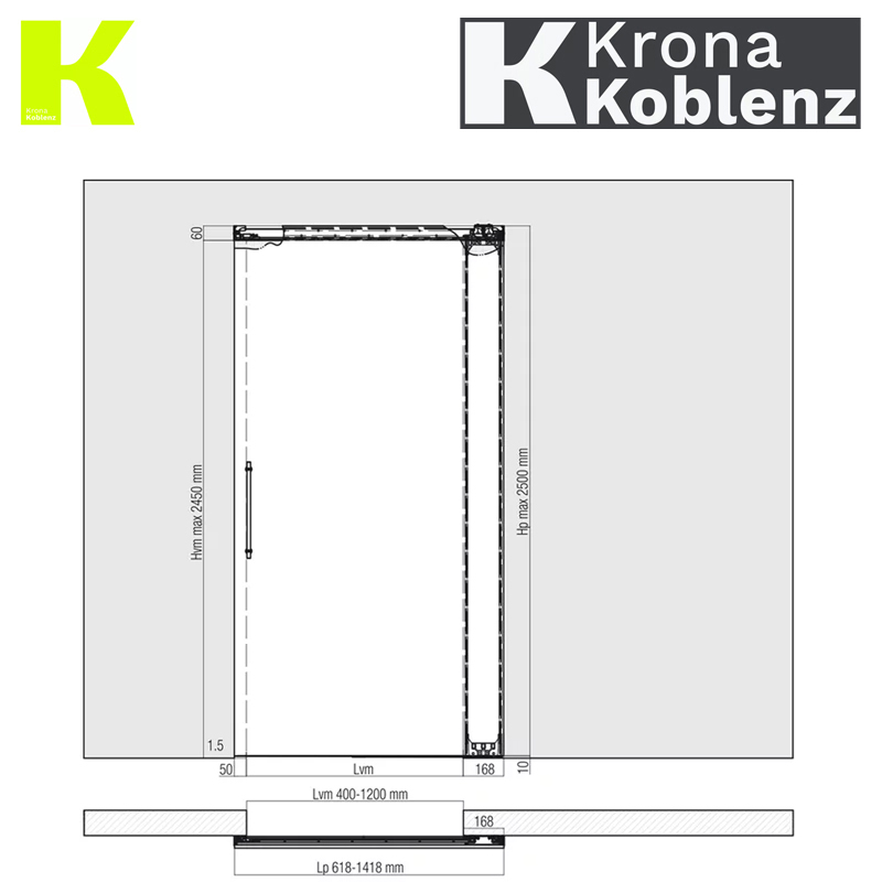 KOBLENZ ZESTAW SYSTEM TRICKS 1200x2450mm KOBLENZ ZESTAW SYSTEM TRICKS 1200x2450mm