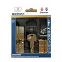 GERDA EXXO SMART M 61/61 WKŁADKA MODUŁOWA Z BEZP. SPRZĘGŁEM, NIKIEL SATYNA