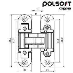 ZAWIAS POLSOFT CEMOM ESTETIC 80 CHROM BŁYSZCZĄCY ZAWIAS POLSOFT CEMOM ESTETIC 80 CHROM BŁYSZCZĄCY