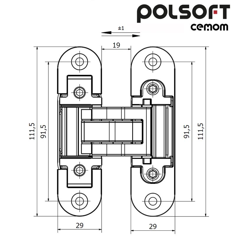 ZAWIAS POLSOFT CEMOM ESTETIC 80 CHROM BŁYSZCZĄCY ZAWIAS POLSOFT CEMOM ESTETIC 80 CHROM BŁYSZCZĄCY