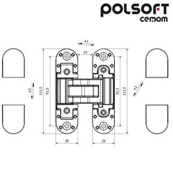 ZAWIAS POLSOFT CEMOM ESTETIC 80/A CHROM BŁYSZCZĄCY ZAWIAS POLSOFT CEMOM ESTETIC 80/A CHROM BŁYSZCZĄCY