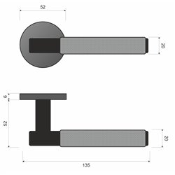 KLAMKA INFINITY NA ROZECIE OKRĄGŁEJ TESS CHROM MAT KLAMKA INFINITY NA ROZECIE OKRĄGŁEJ TESS CHROM MAT