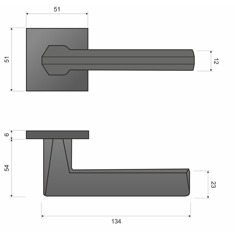 KLAMKA INFINITY ARA NA ROZECIE KWADRATOWEJ CHROM MAT KLAMKA INFINITY ARA NA ROZECIE KWADRATOWEJ CHROM MAT