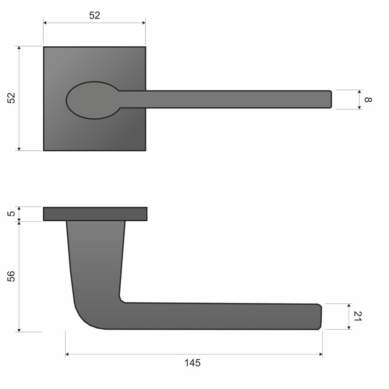 KLAMKA INFINITY EVA NA ROZECIE KWADRATOWEJ CHROM MAT KLAMKA INFINITY EVA NA ROZECIE KWADRATOWEJ CHROM MAT