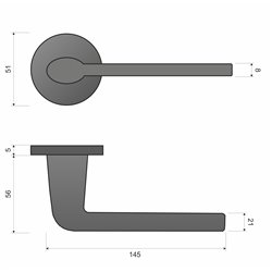 KLAMKA INFINITY EVA NA ROZECIE OKRĄGŁA CHROM MAT KLAMKA INFINITY EVA NA ROZECIE OKRĄGŁA CHROM MAT