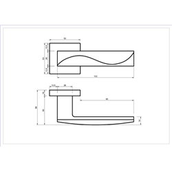 KLAMKA ALUBRASS AQUNA ROZETA KWADRATOWA CHROM BLITZ KLAMKA ALUBRASS AQUNA ROZETA KWADRATOWA CHROM BLITZ