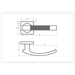 KLAMKA ALUBRASS ASTRO ROZETA KWADRATOWA NIKIEL CHROM KLAMKA ALUBRASS ASTRO ROZETA KWADRATOWA NIKIEL CHROM