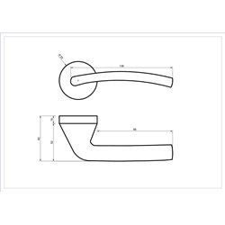 KLAMKA ALUBRASS CALI ROZETA OKRĄGŁA CZARNA BLITZ KLAMKA ALUBRASS CALI ROZETA OKRĄGŁA CZARNA BLITZ