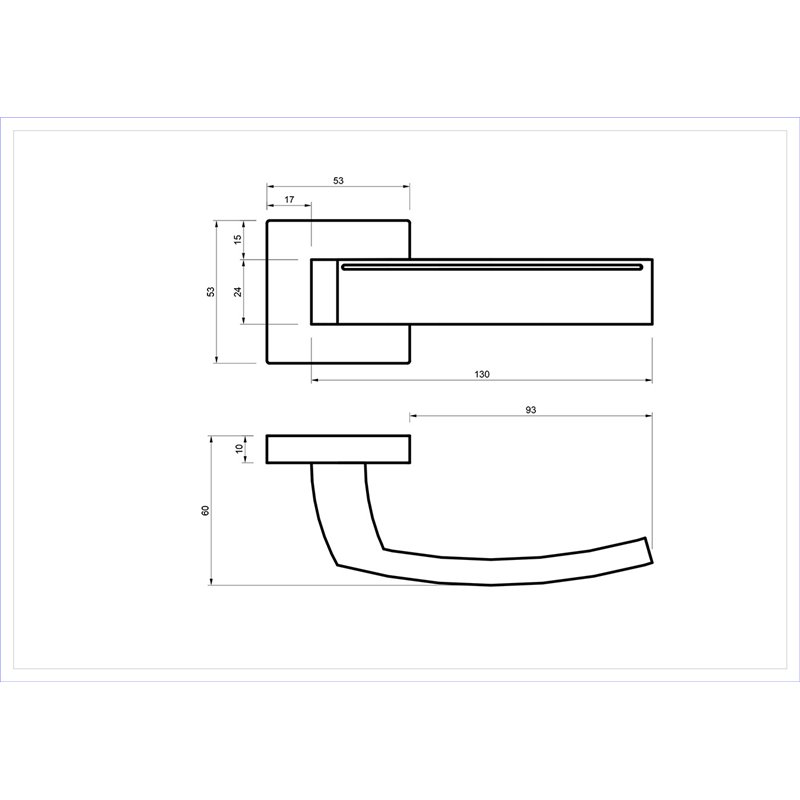KLAMKA ALUBRASS CARMEN ROZETA KWADRATOWA NIKIEL SATYNA KLAMKA ALUBRASS CARMEN ROZETA KWADRATOWA NIKIEL SATYNA