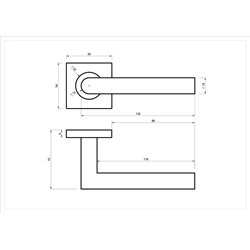 KLAMKA ALUBRASS DIONE ROZETA KWADRATOWA STAL NIERDZEWNA KLAMKA ALUBRASS DIONE ROZETA KWADRATOWA STAL NIERDZEWNA