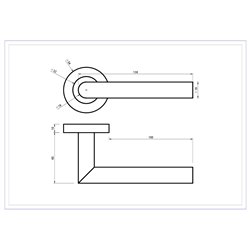KLAMKA ALUBRASS DIONE ROZETA OKRĄGŁA STAL NIERDZEWNA KLAMKA ALUBRASS DIONE ROZETA OKRĄGŁA STAL NIERDZEWNA