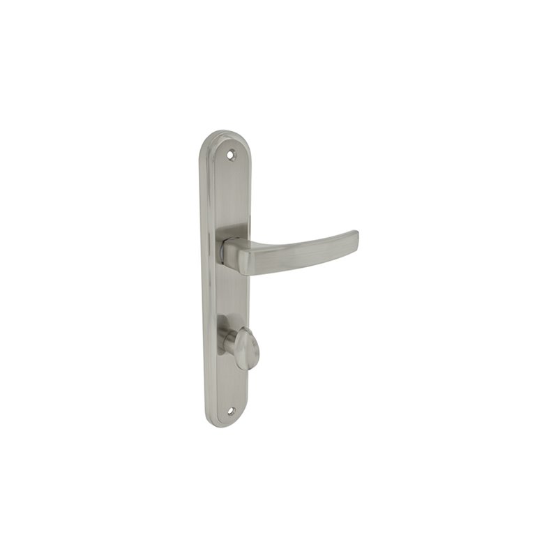 KLAMKA ALUBRASS DORA 90 WC NIKIEL SATYNA KLAMKA ALUBRASS DORA 90 WC NIKIEL SATYNA