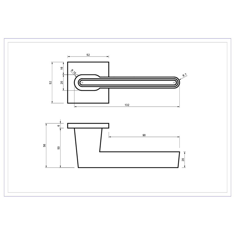 KLAMKA ALUBRASS ERIS SLIM ROZETA KWADRATOWA CHROM/ CZARNY BLITZ KLAMKA ALUBRASS ERIS SLIM ROZETA KWADRATOWA CHROM/ CZARNY BLITZ