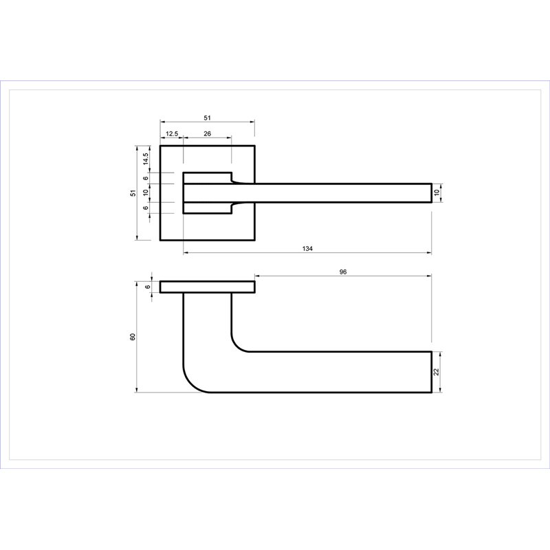 KLAMKA ALUBRASS FORESTA SLIM ROZETA KWADRATOWA CZARNA KLAMKA ALUBRASS FORESTA SLIM ROZETA KWADRATOWA CZARNA