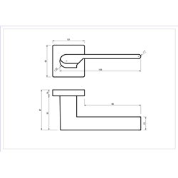 KLAMKA ALUBRASS GOLIAT ROZETA KWADRAT CZARNA BLITZ KLAMKA ALUBRASS GOLIAT ROZETA KWADRAT CZARNA BLITZ