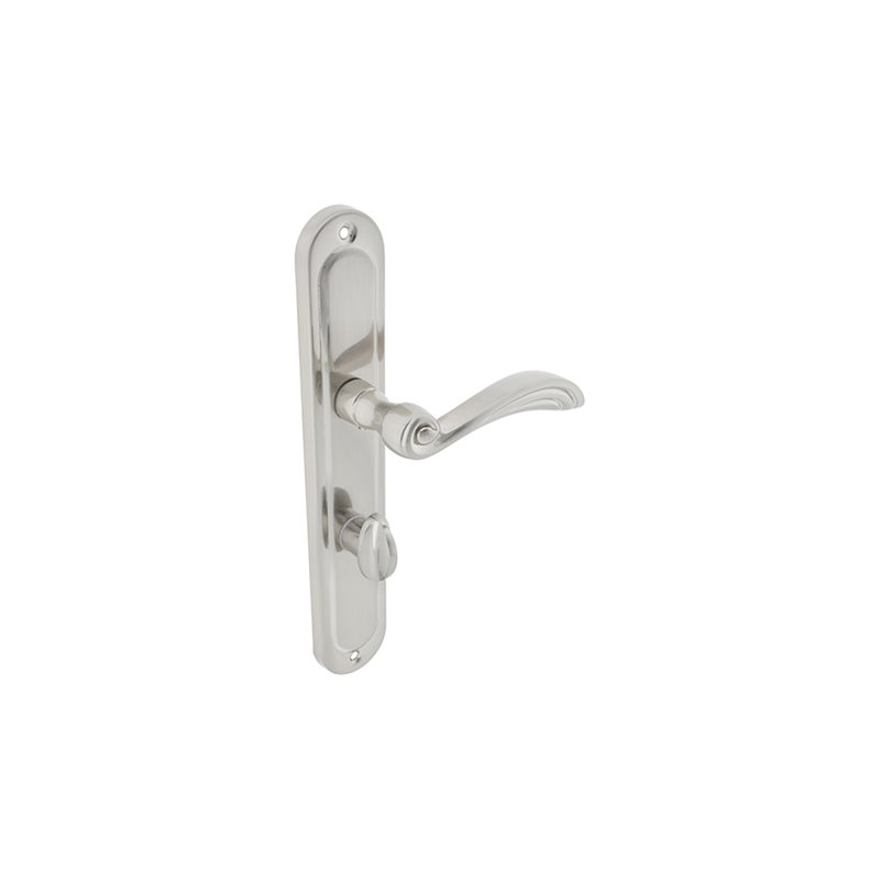 KLAMKA ALUBRASS GRACJA 72 WC NIKIEL SATYNA KLAMKA ALUBRASS GRACJA 72 WC NIKIEL SATYNA