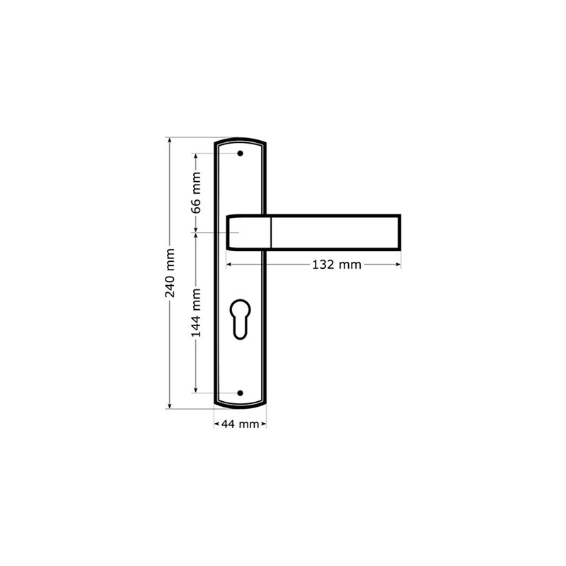KLAMKA ALUBRASS HECTOR 90 KLUCZ PATYNA KLAMKA ALUBRASS HECTOR 90 KLUCZ PATYNA