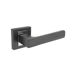 KLAMKA ALUBRASS IBERIA ROZETA KWADRATOWA GRAFIT CHROM