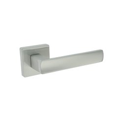 KLAMKA ALUBRASS INES ROZETA KWADRATOWA NIKIEL SATYNA