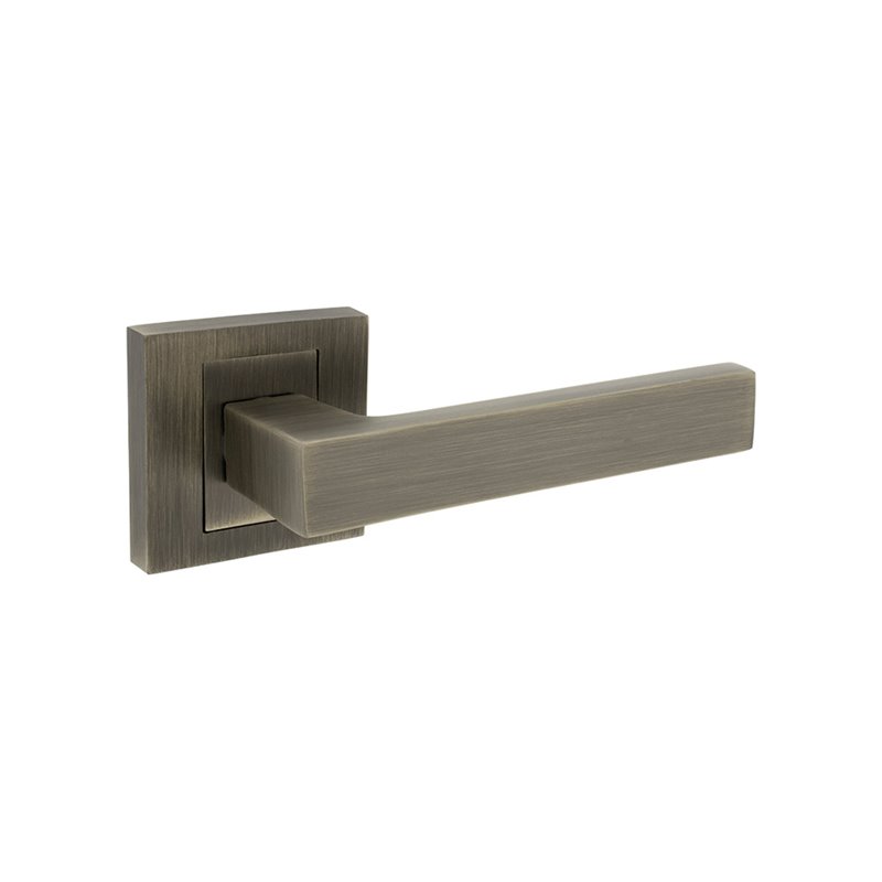 KLAMKA ALUBRASS KABO ROZETA KWADRATOWA PATYNA MAT KLAMKA ALUBRASS KABO ROZETA KWADRATOWA PATYNA MAT