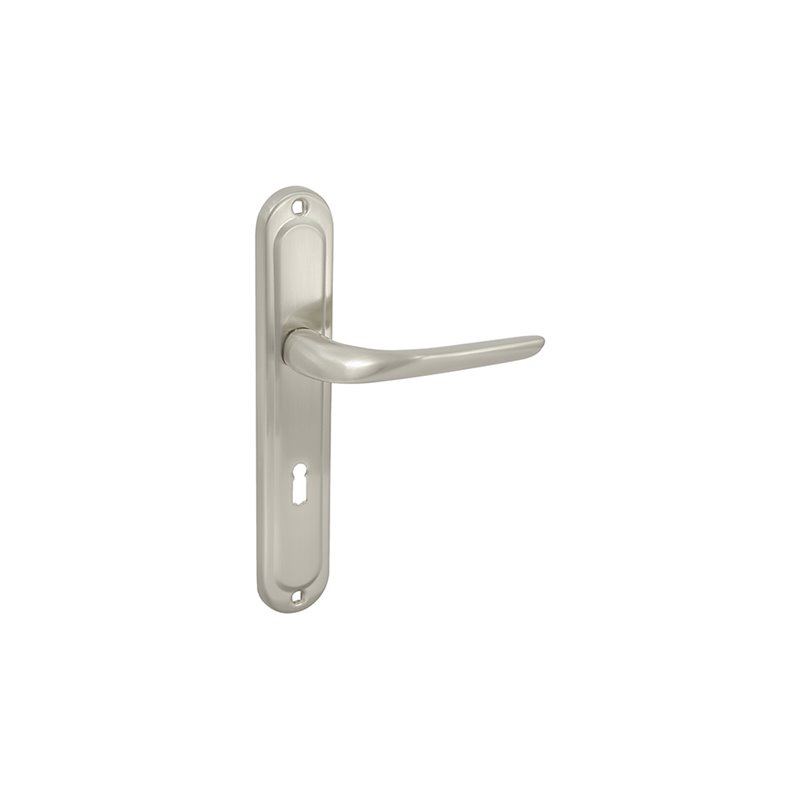 KLAMKA ALUBRASS KRIS 72 KLUCZ NIKIEL SATYNA KLAMKA ALUBRASS KRIS 72 KLUCZ NIKIEL SATYNA