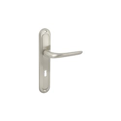 KLAMKA ALUBRASS KRIS 90 KLUCZ NIKIEL SATYNA