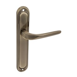 KLAMKA ALUBRASS KRIS BEZ PRZEBICIA PATYNA