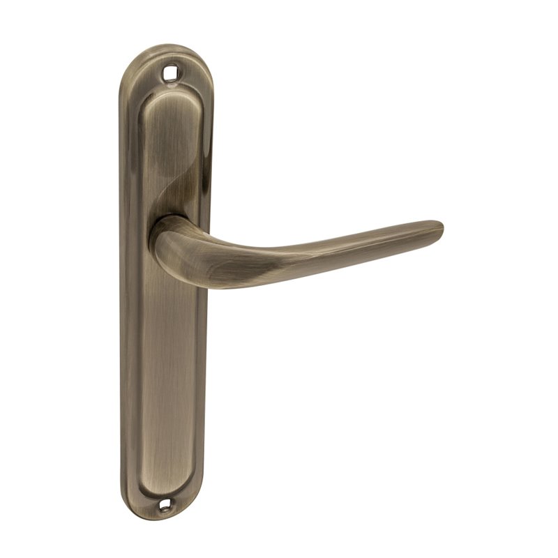 KLAMKA ALUBRASS KRIS BEZ PRZEBICIA PATYNA KLAMKA ALUBRASS KRIS BEZ PRZEBICIA PATYNA