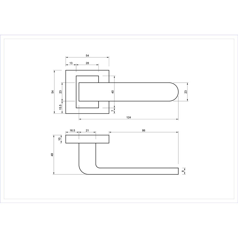 KLAMKA ALUBRASS LADY ROZETA KWADRATOWA PATYNA MAT KLAMKA ALUBRASS LADY ROZETA KWADRATOWA PATYNA MAT