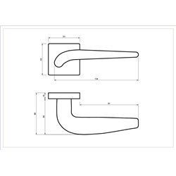 KLAMKA ALUBRASS LIMA ROZETA KWADRATOWA CHROM BLITZ KLAMKA ALUBRASS LIMA ROZETA KWADRATOWA CHROM BLITZ