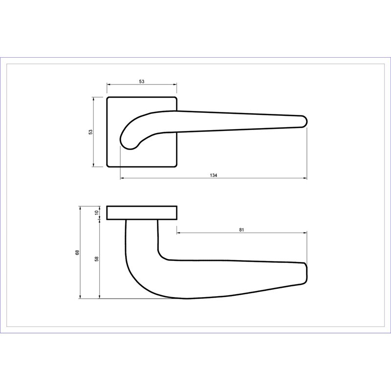 KLAMKA ALUBRASS LIMA ROZETA KWADRATOWA CZARNA BLITZ KLAMKA ALUBRASS LIMA ROZETA KWADRATOWA CZARNA BLITZ
