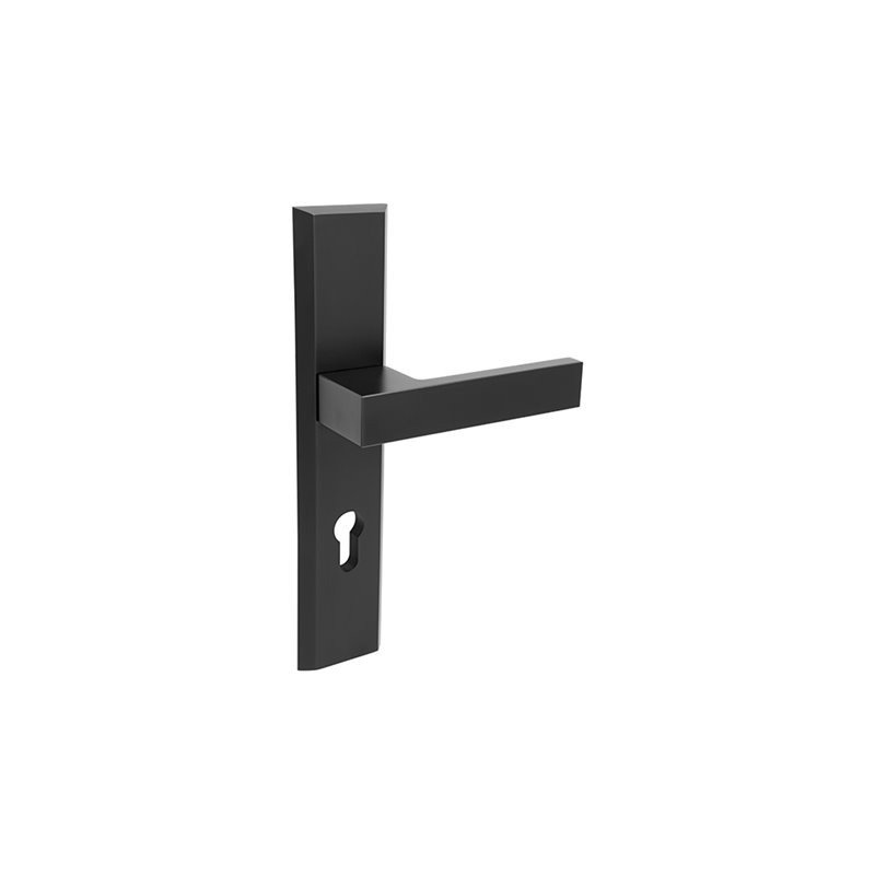 KLAMKA ALUBRASS LOGO CZARNA F8 72 KLAMKA ALUBRASS LOGO CZARNA F8 72