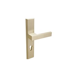 KLAMKA ALUBRASS LOGO PATYNA F4 72