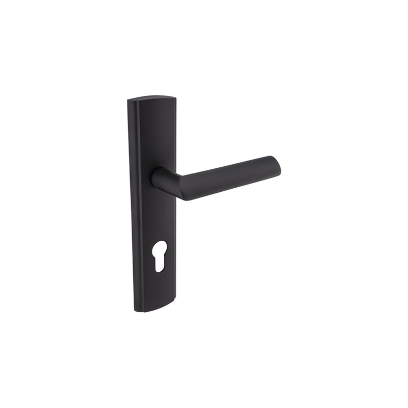 KLAMKA ALUBRASS MATI 72 WKŁAD CZARNA LEWA KLAMKA ALUBRASS MATI 72 WKŁAD CZARNA LEWA